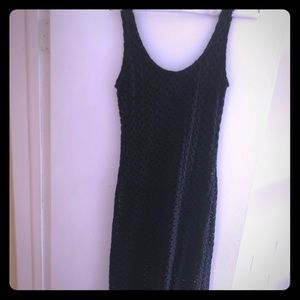 Xhilaration black midi dress.